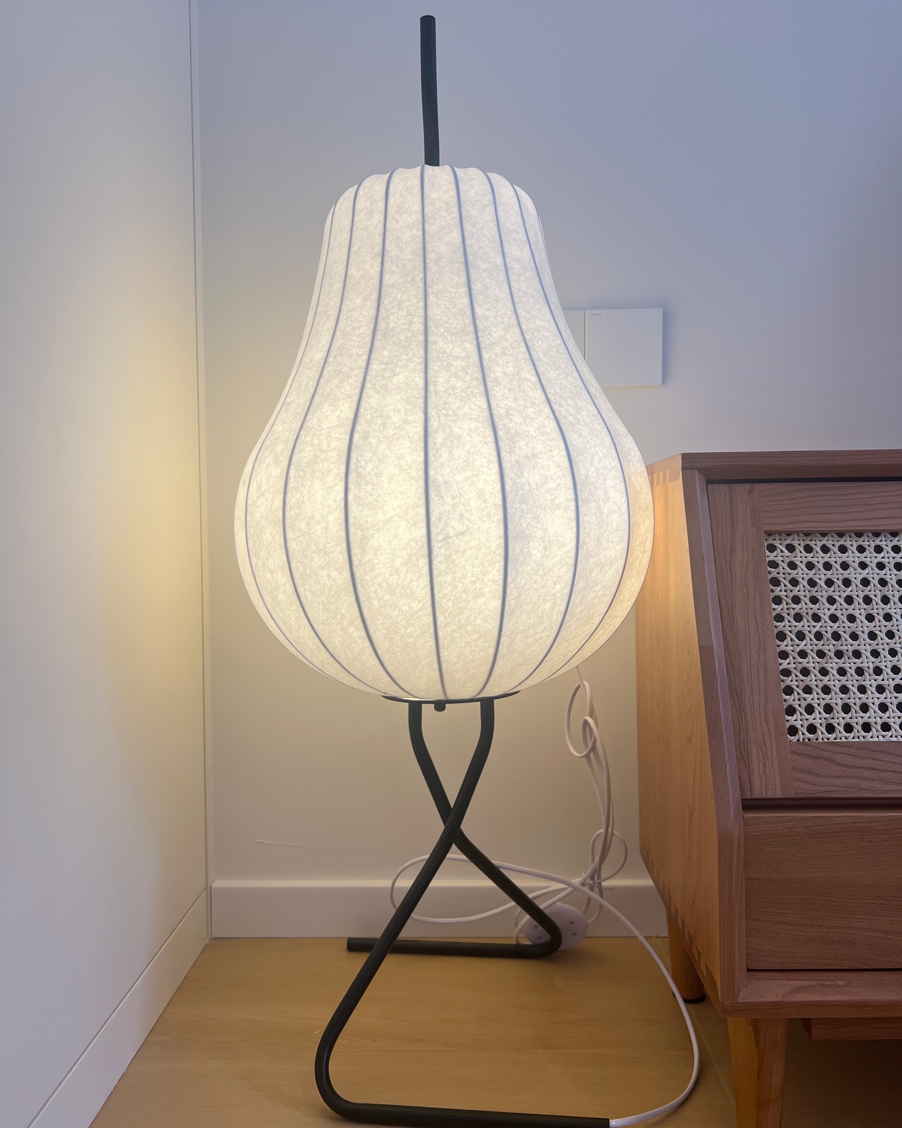 WOMO Birnenlaterne Seiden-Stehlampe-WM7126