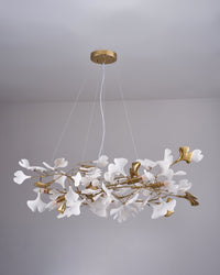 Lustre WOMO Design Blanc Doré en Porcelaine-WM2411