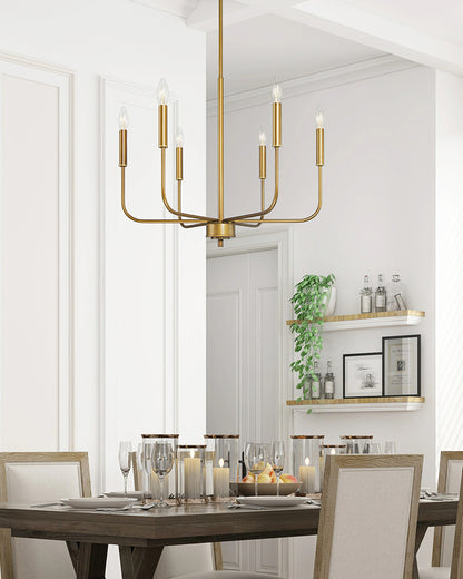 WOMO Gold Candlestick Chandelier-WM2509