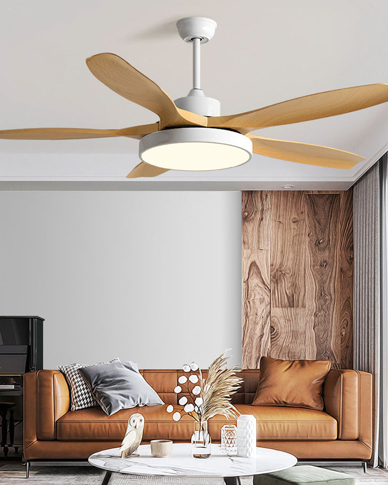 WOMO 5-Blatt-Modern-Deckenventilator-Leuchte-WM5129