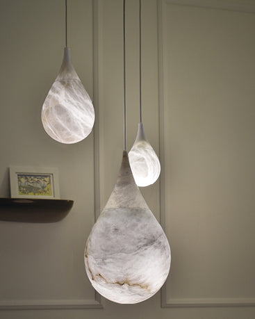 Suspension Alabaster-Tropfen WOMO-WM2901