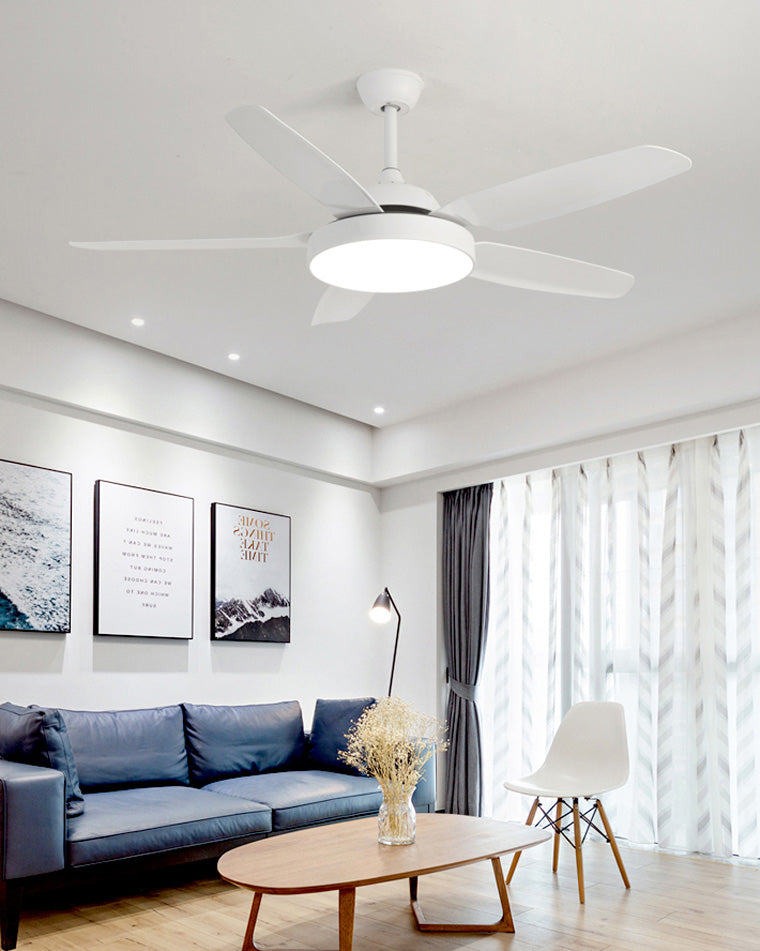 WOMO 5-Blatt-Deckenventilator mit Lampe - WM5101