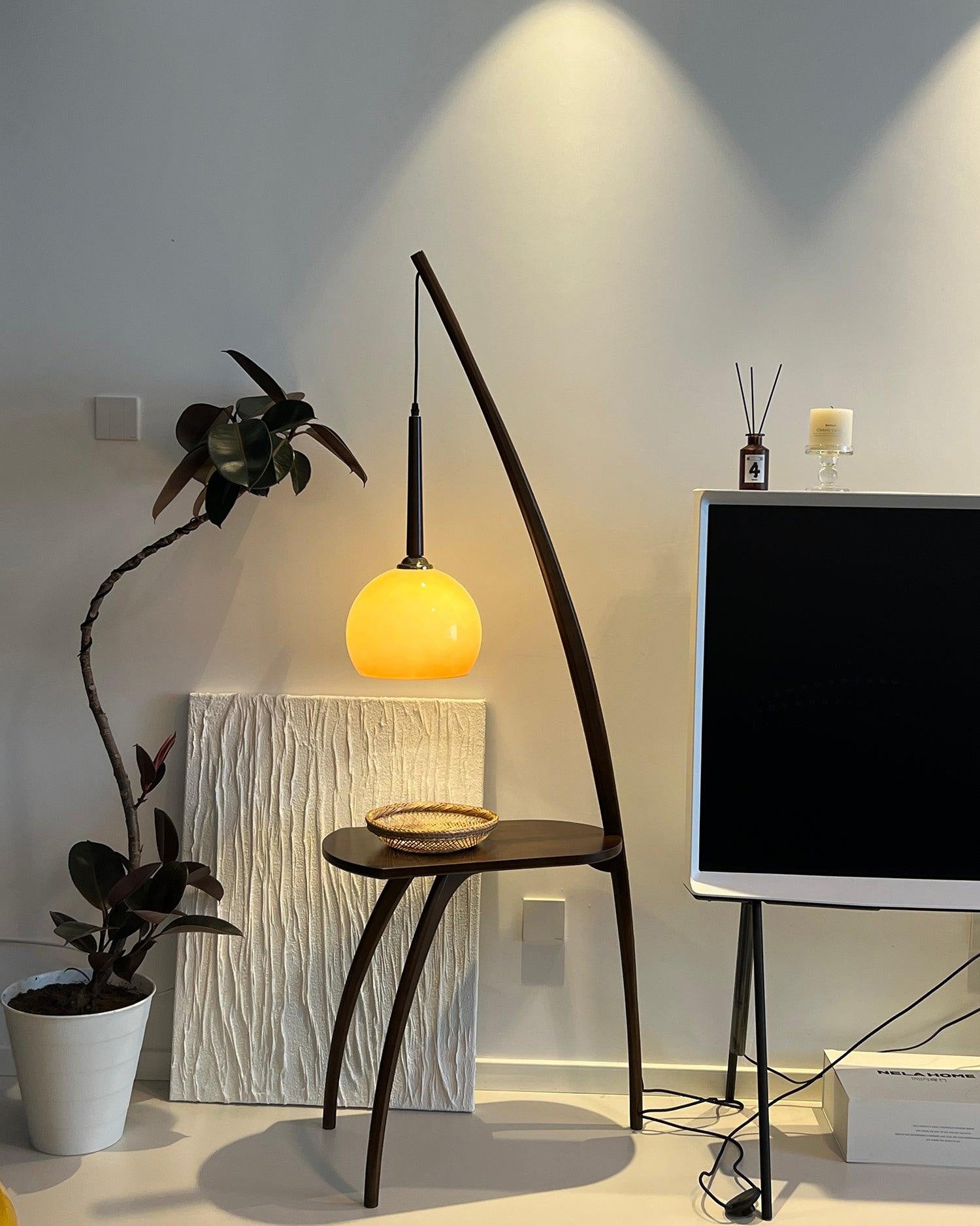 WOMO Wooden Pendant Light with Table WM7130