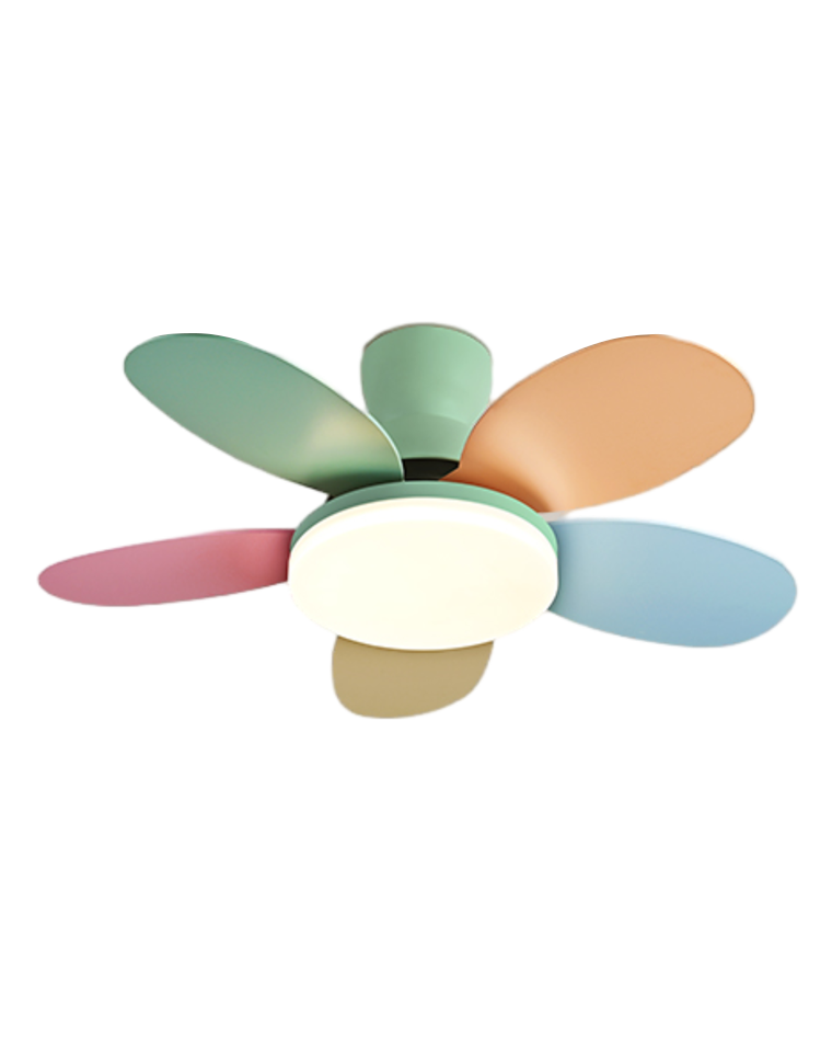 WOMO Scandi Wood Ceiling Fan Lamp-WM5004