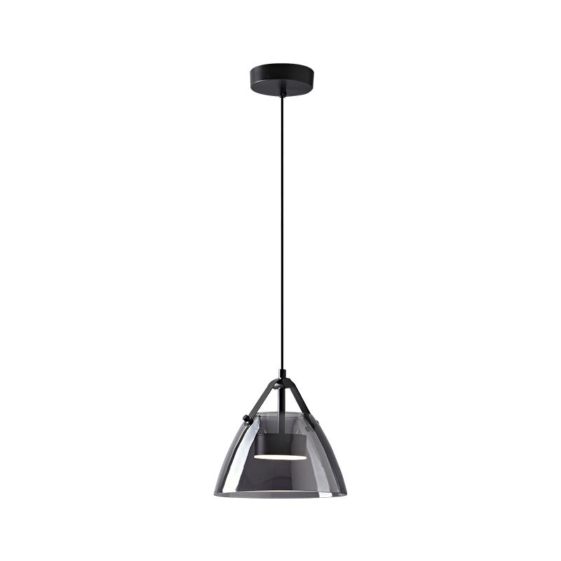 WOMO 3-flammige Pendelleuchte aus Rauchglas - WM2238