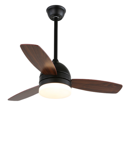WOMO 3 Wood Blade Ceiling Fan Lamp-WM5001