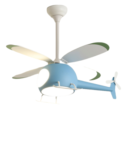 WOMO Airplane Children Ceiling Fan Lamp-WM5007