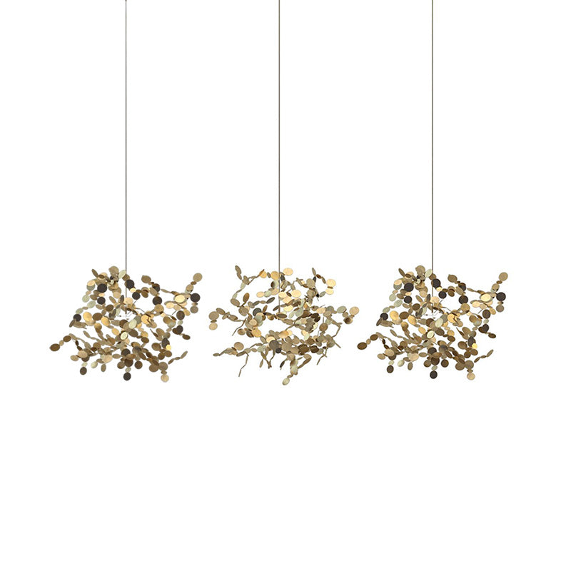 WOMO Cluster Pendant Light Silver Gold Dining Table Modern-WM2042