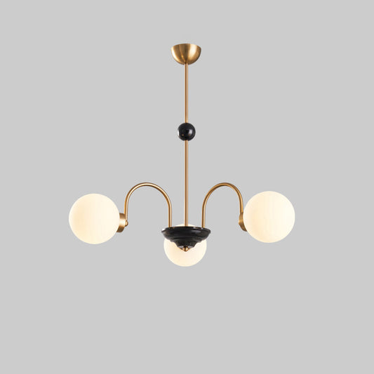WOMO Frosted Glass Globe Chandelier-WM2304