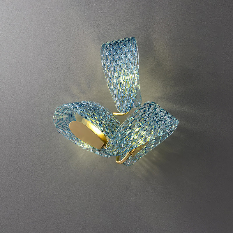 WOMO Peacock Kunstglas Wandlampe-WM6095