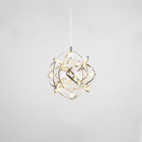 WOMO Designer LED Pendelleuchte SLV Chrom Kugel -WM2091