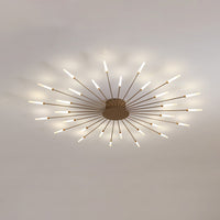 WOMO Unusual LED Ceiling Light Black Metal Large Living Room Modern-WM1000