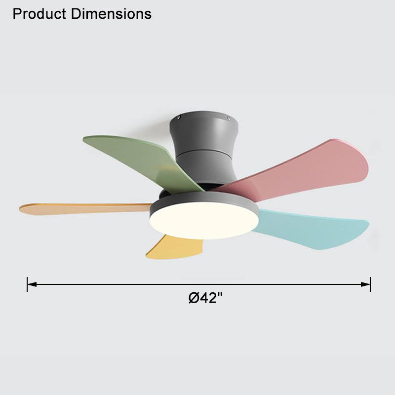 Ventilateur de Plafond Plat avec Lumière WOMO Scandi-WM5086