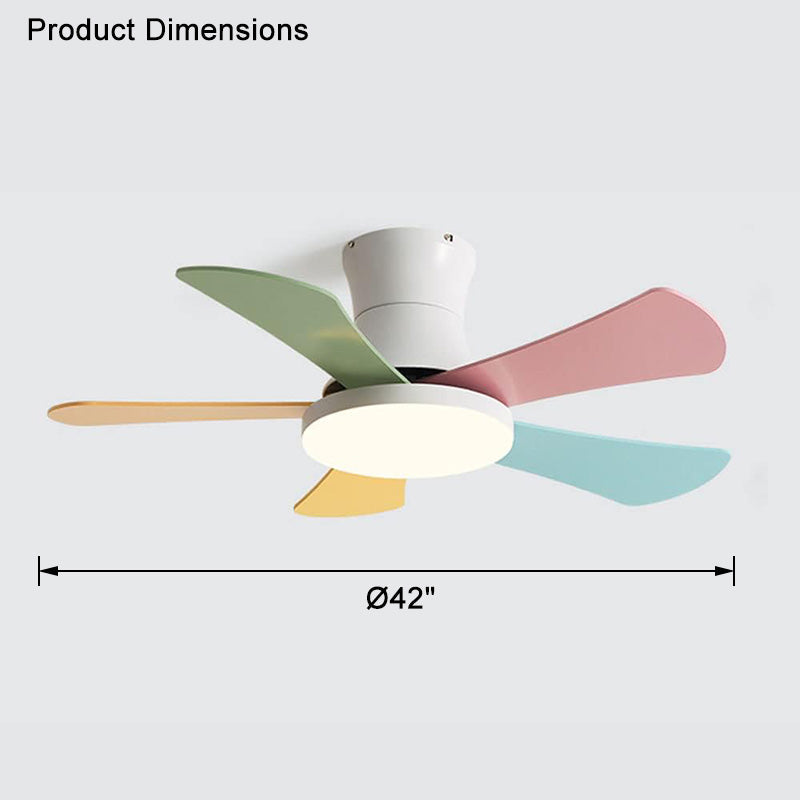 Ventilateur de Plafond Plat avec Lumière WOMO Scandi-WM5086