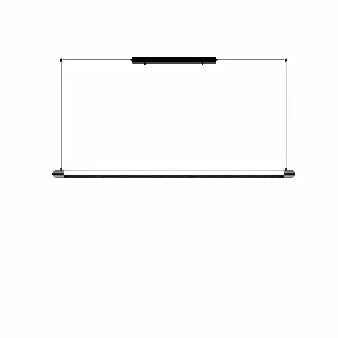Suspension linéaire WOMO noire - WM3225