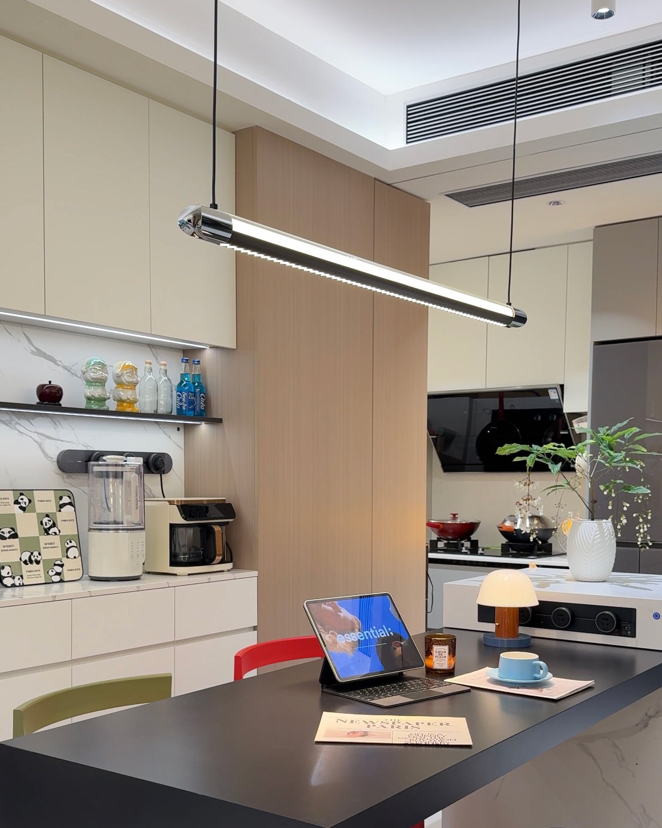 Suspension linéaire WOMO noire - WM3225