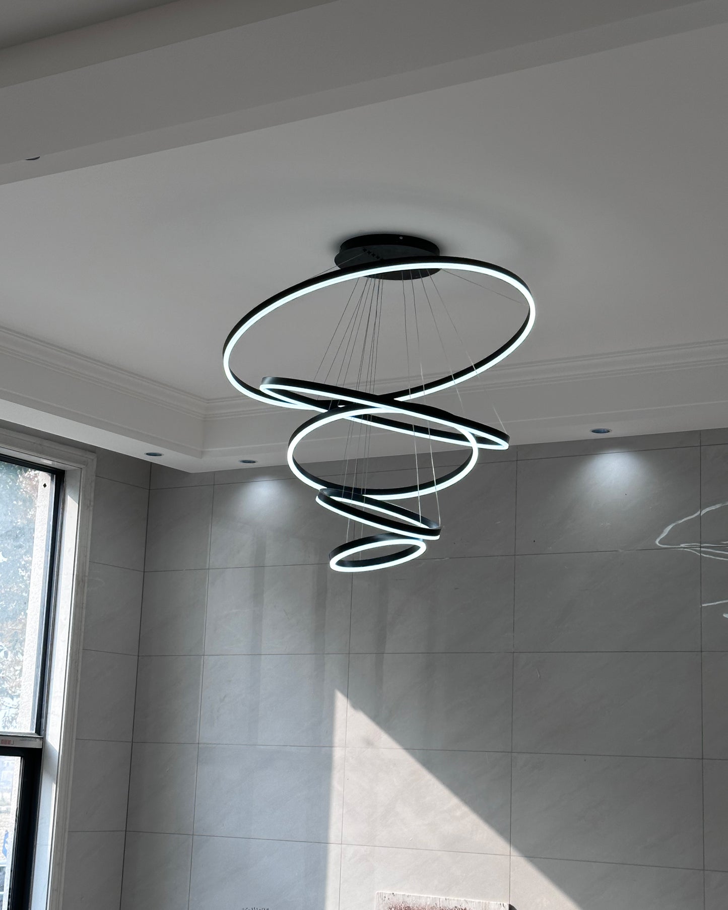 WOMO Tiered Ring LED Chandelier-WM2159