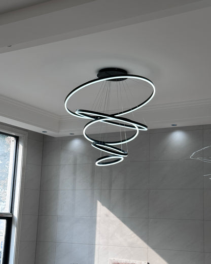 WOMO Tiered Ring LED Chandelier-WM2159