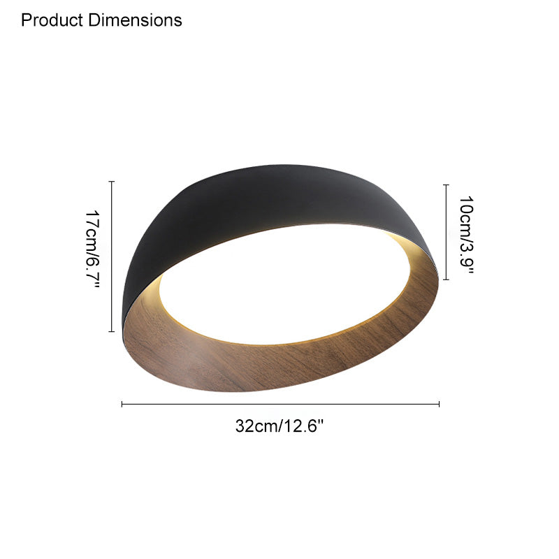 WOMO Asymmetrical Ceiling Light with Wood Grain - WM1016