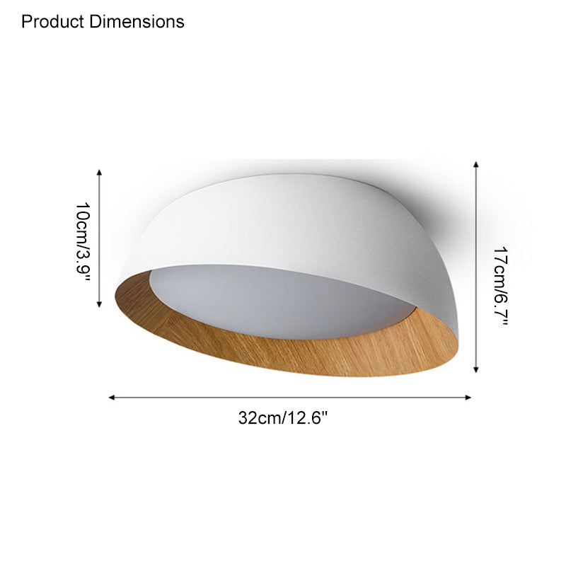 WOMO Asymmetrical Ceiling Light with Wood Grain - WM1016
