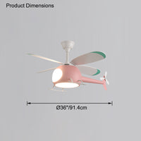 WOMO Flugzeug Kinder Deckenventilator Lampe-WM5007