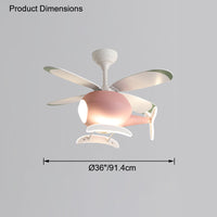 WOMO Flugzeug Kinder Deckenventilator Lampe-WM5007