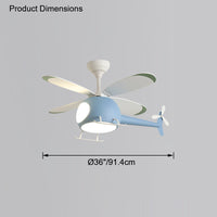 WOMO Flugzeug Kinder Deckenventilator Lampe-WM5007