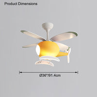 WOMO Flugzeug Kinder Deckenventilator Lampe-WM5007