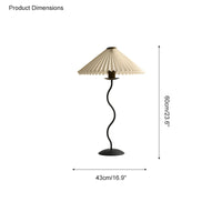 Lampe de table plissée ondulée WOMO - WM8001