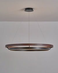 WOMO LED Chandelier Ring Dining Table Wood Country House Modern-WM2492