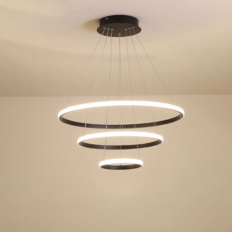 WOMO 3er Kronleuchter LED Ring-WM2006
