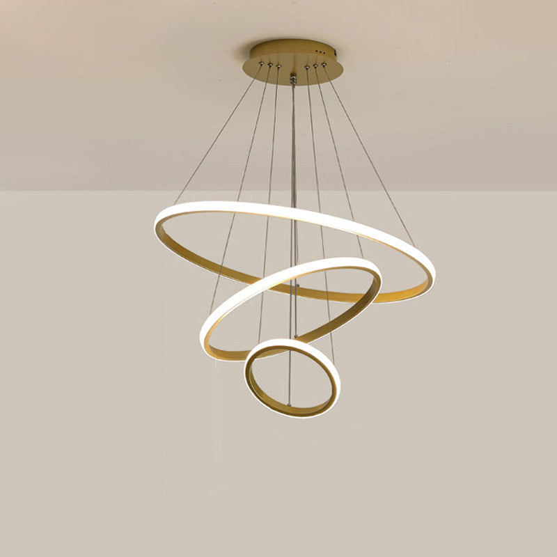 WOMO 3er Kronleuchter LED Ring-WM2006