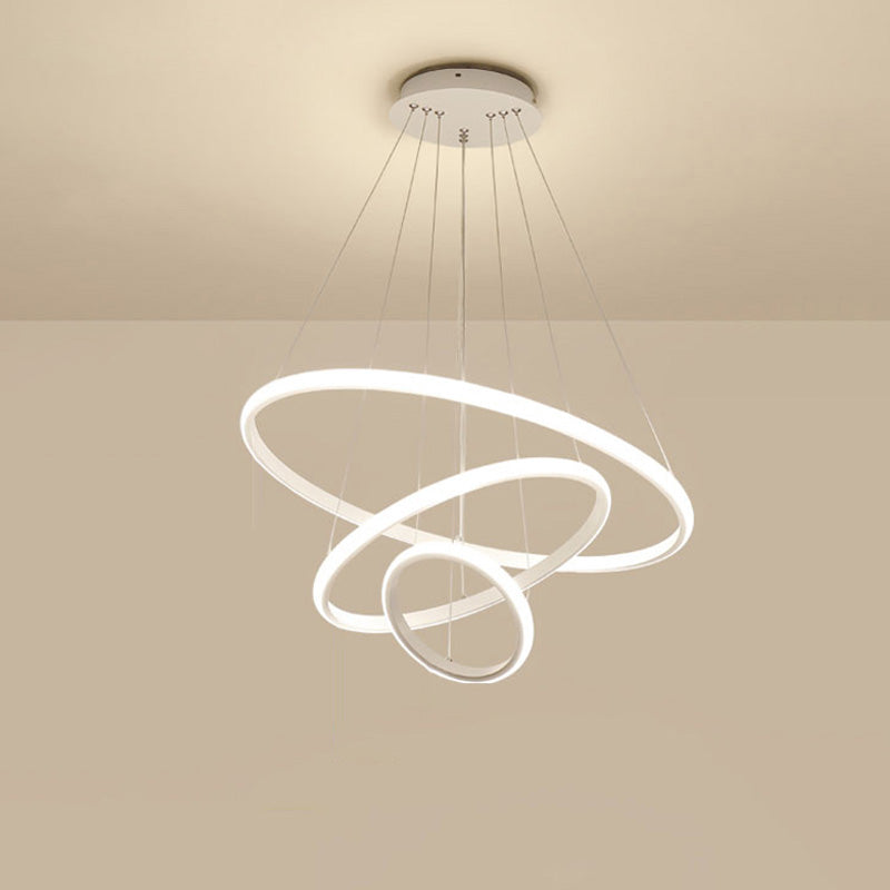 WOMO 3er Kronleuchter LED Ring-WM2006