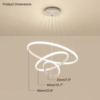 WOMO 3er Kronleuchter LED Ring-WM2006