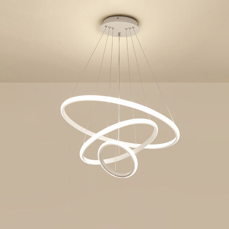 WOMO 3er Kronleuchter LED Ring-WM2006