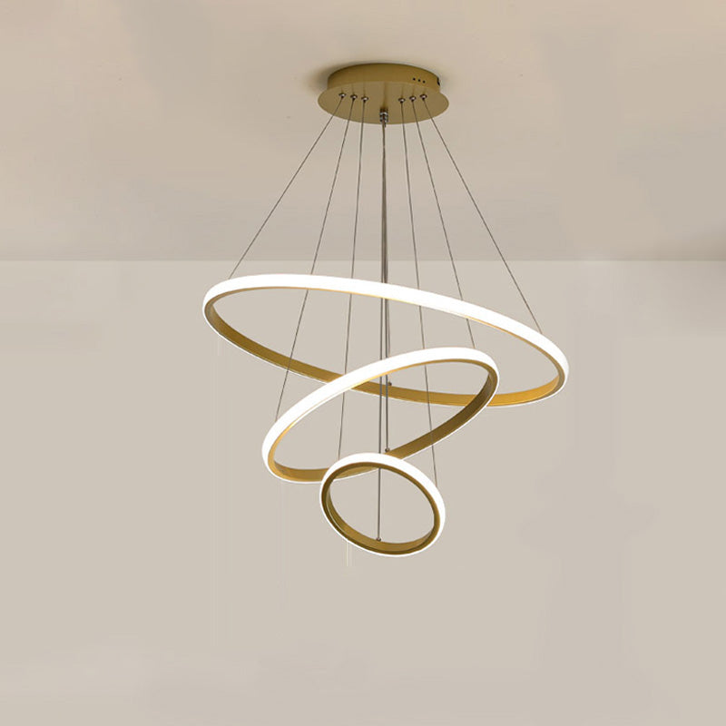 WOMO 3er Kronleuchter LED Ring-WM2006