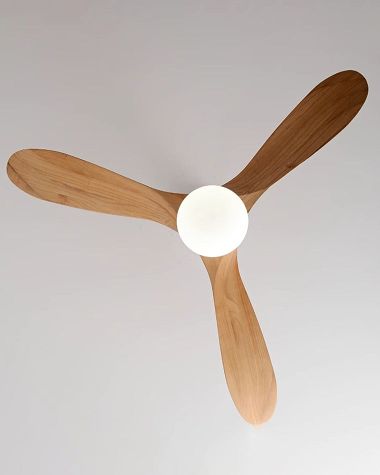 WOMO Propeller-Deckenventilatorlampe aus Holz-WM5008