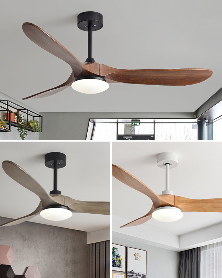 WOMO Propeller-Deckenventilatorlampe aus Holz-WM5008