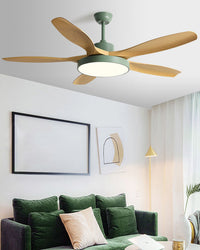 WOMO Scandi Ventilateur de plafond réversible avec lumière WM5002