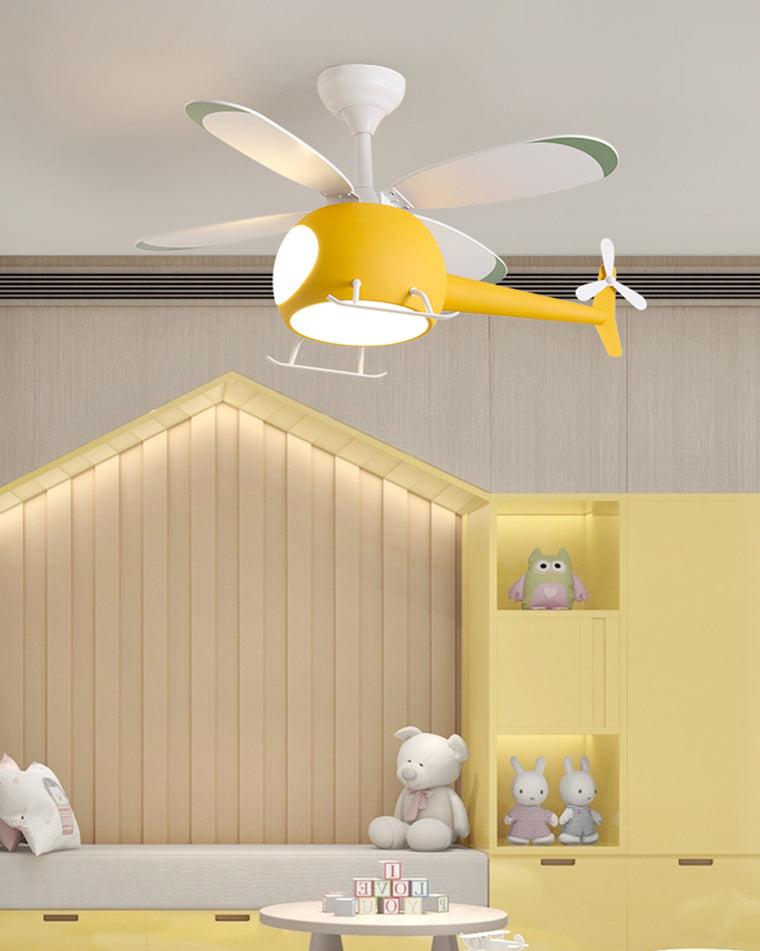 WOMO Flugzeug Kinder Deckenventilator Lampe-WM5007