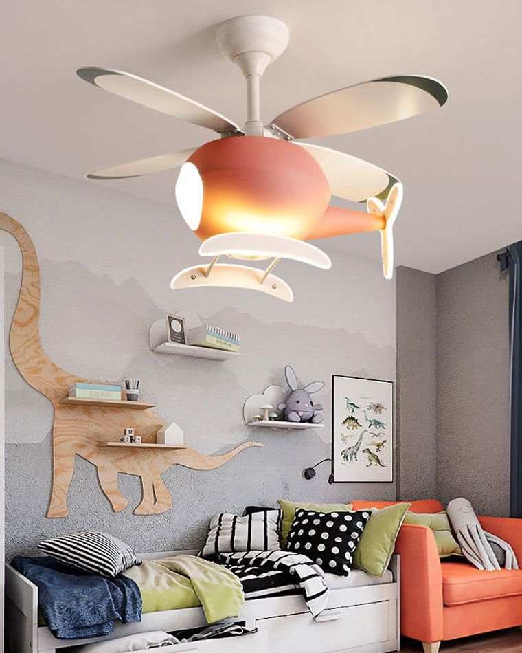 WOMO Flugzeug Kinder Deckenventilator Lampe-WM5007