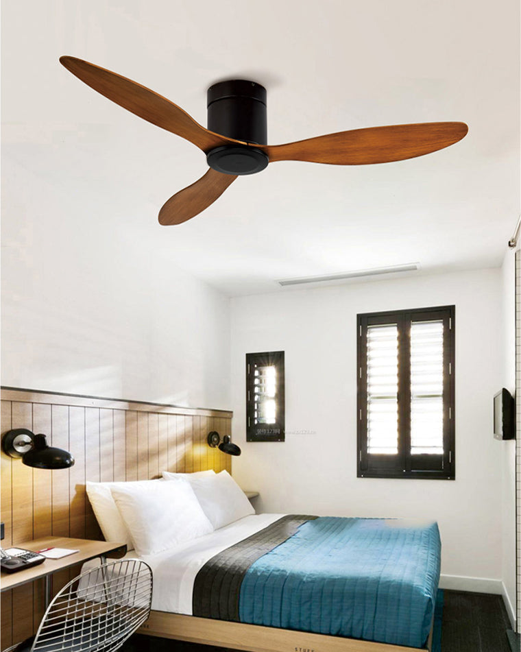 Ventilateur de plafond WOMO à 3 pales avec lampe - WM5006