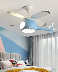 WOMO Flugzeug Kinder Deckenventilator Lampe-WM5007