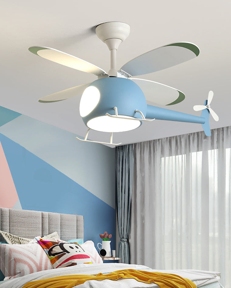 WOMO Flugzeug Kinder Deckenventilator Lampe-WM5007