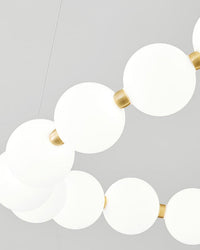 WOMO Pearls Elegant Pendant Light Chandelier for High Ceilings - WM2102e