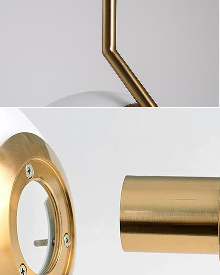 WOMO Milchglas-Kugel-Pendelleuchte-WM2507