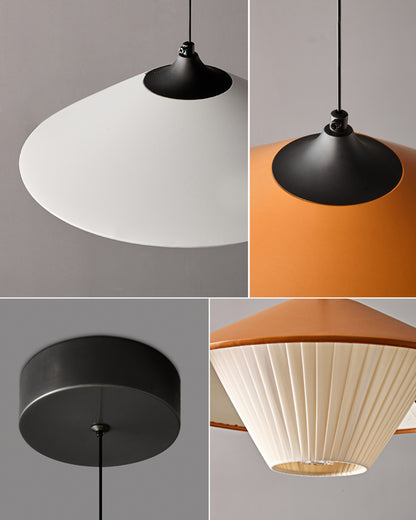 WOMO Leather Cone Pendant Light-WM2952