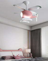 WOMO Flugzeug Kinder Deckenventilator Lampe-WM5007