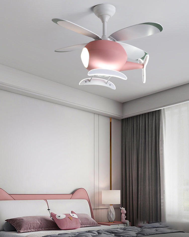WOMO Flugzeug Kinder Deckenventilator Lampe-WM5007