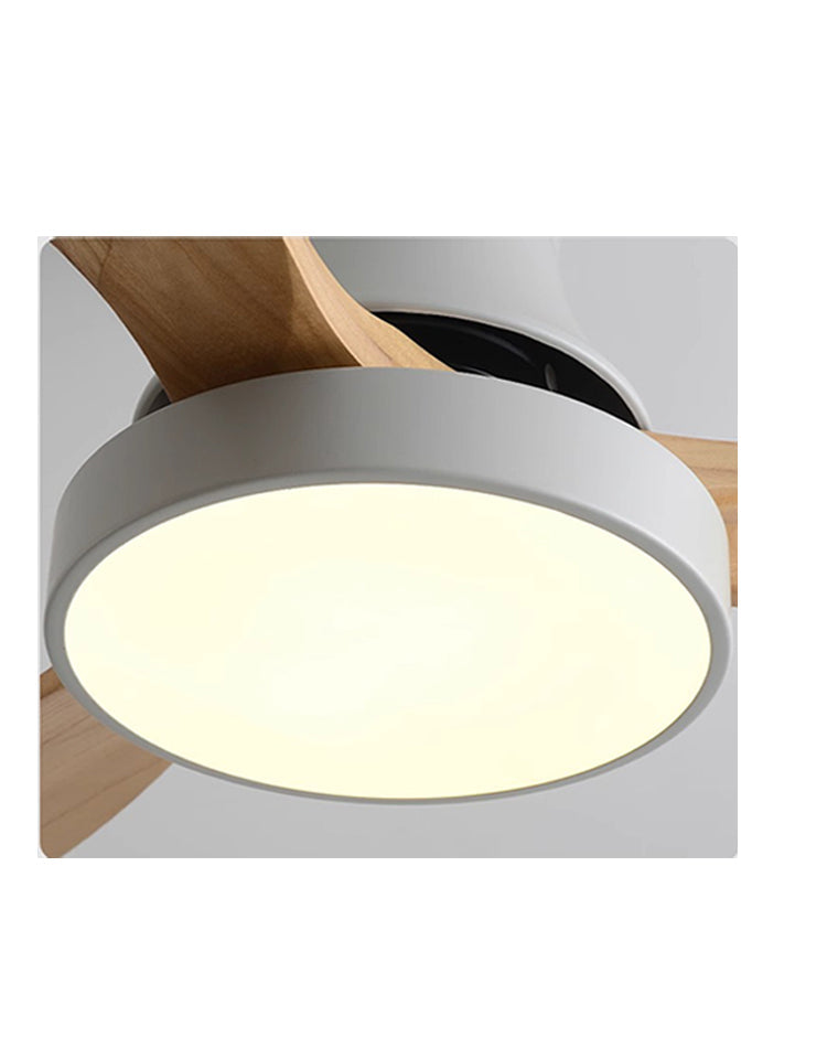 WOMO 3 Holzflügel Deckenventilator Lampe – WM5120